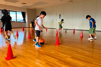 サッカー教室の様子